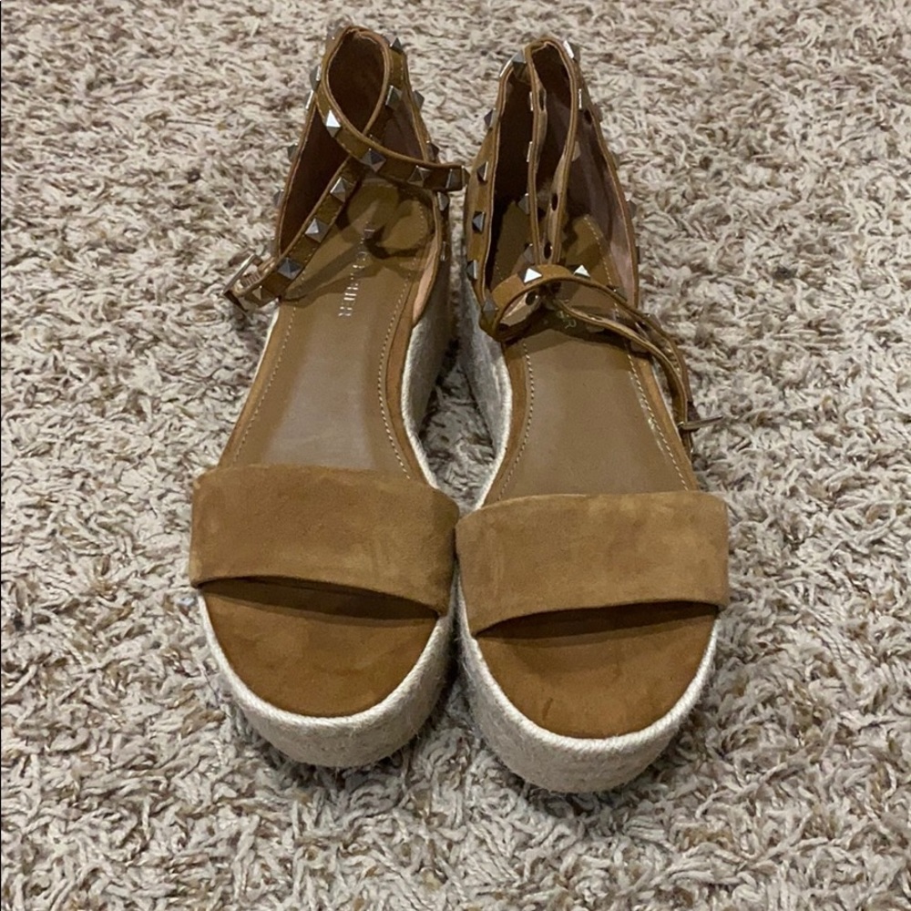 Marc Fisher Espadrilles, Camel brown, worn once